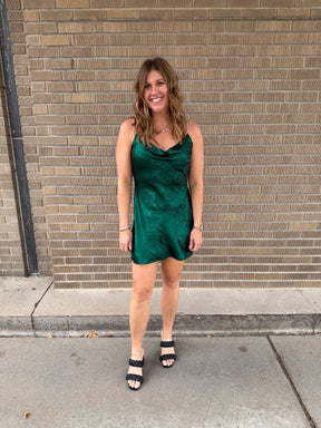 Festive in Emerald Dress