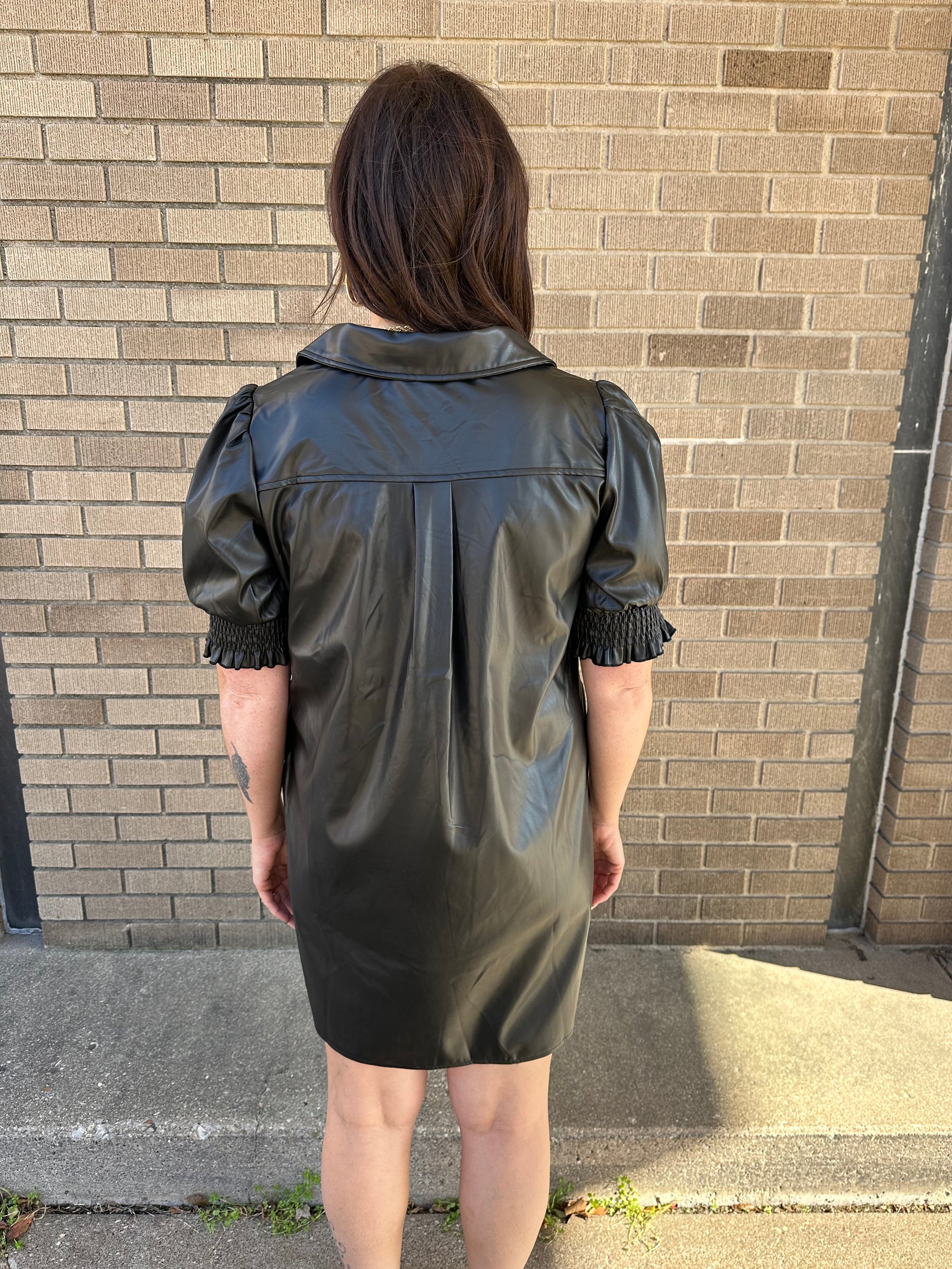 Sweet and Sassy Leather Dress