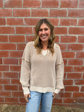 In Your Dreams Cream Sweater