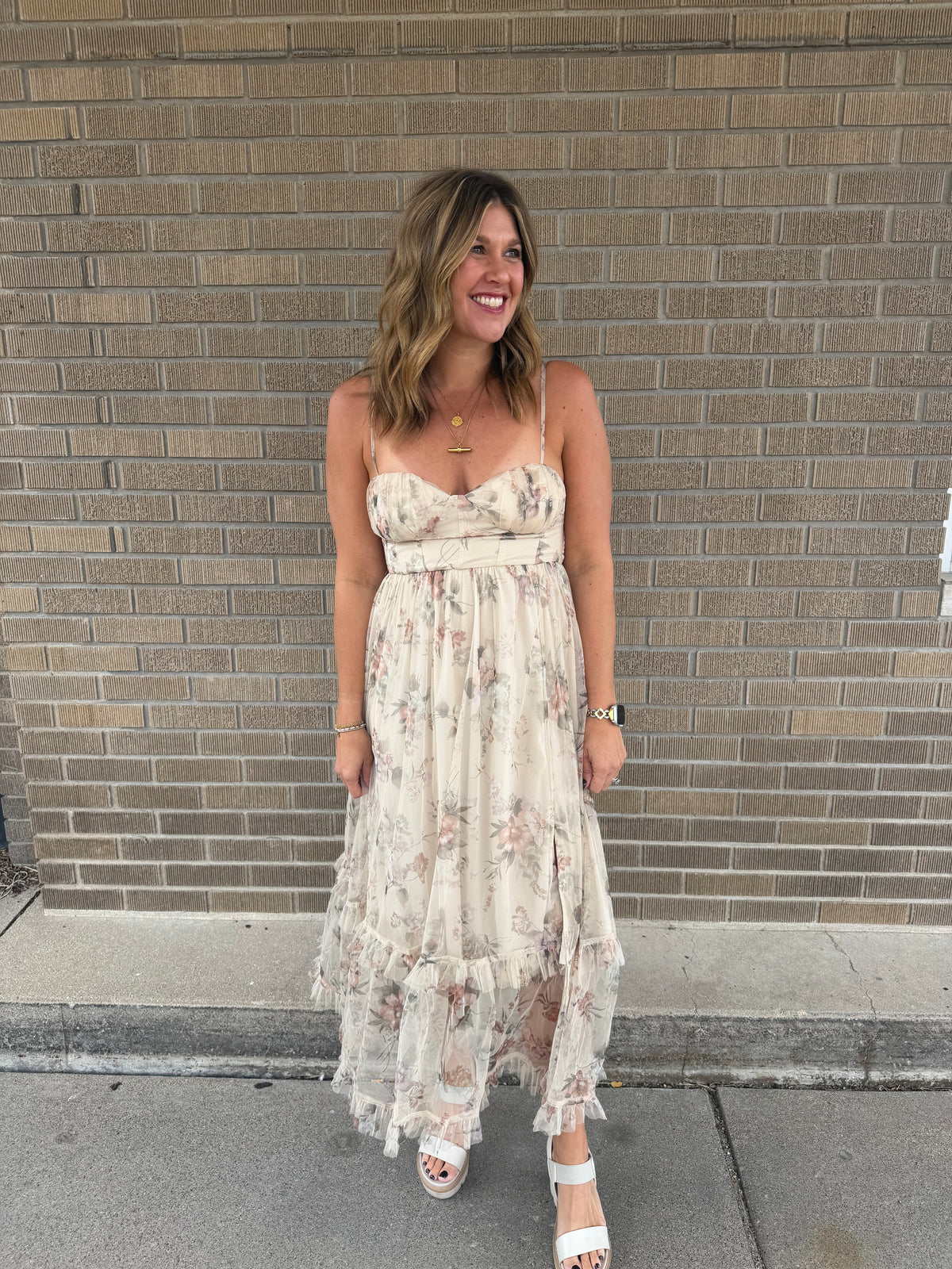 Romantic Fall Floral Dress