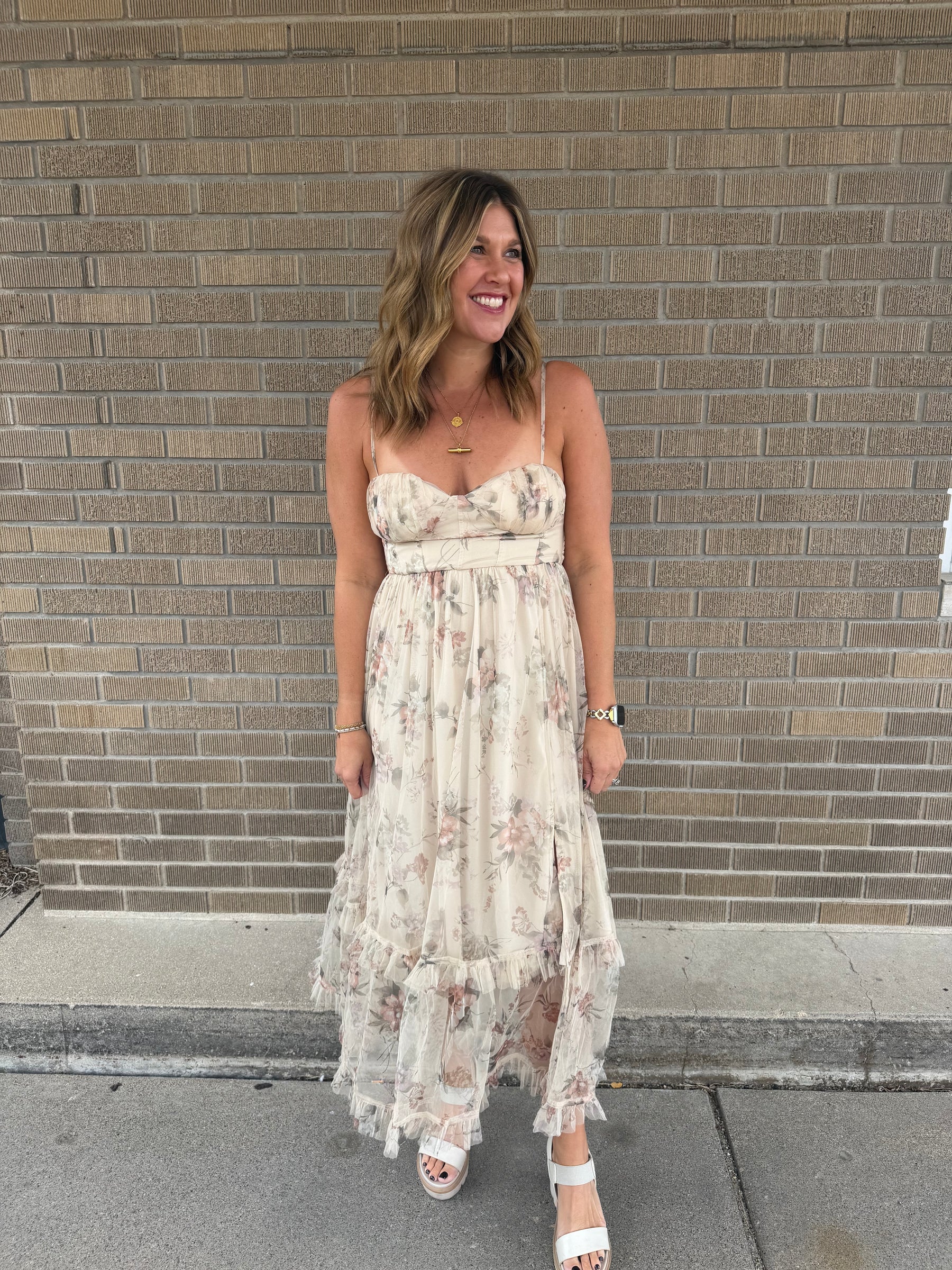 Romantic Fall Floral Dress