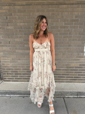 Romantic Fall Floral Dress