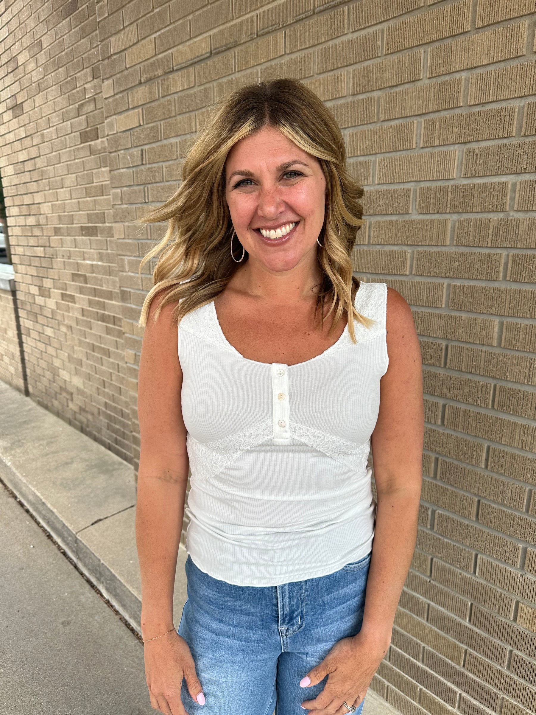 Just Fab White Tank