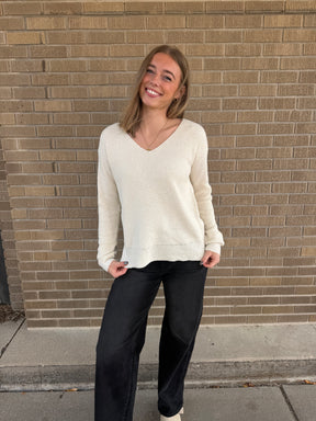 Vanilla V-Neck Sweater
