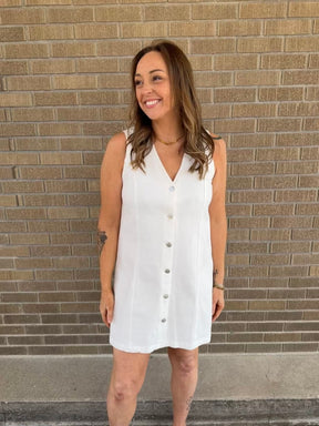 White Denim Dress