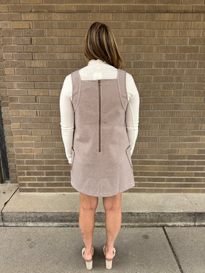 Woven Taupe Dress