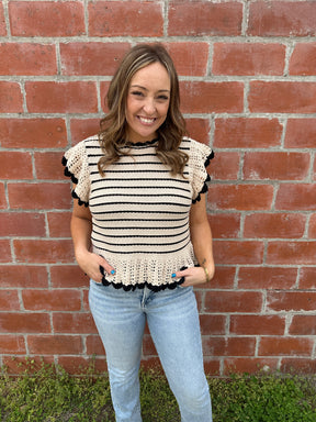 Stunning Stripe Knit Top
