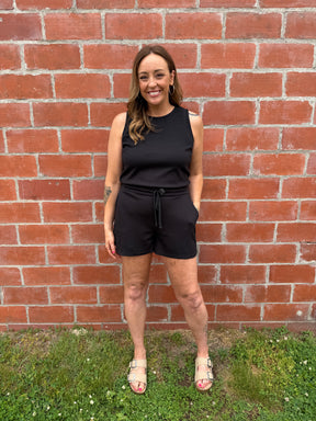 Out and About Romper - Black