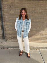 Oversized Denim Vest