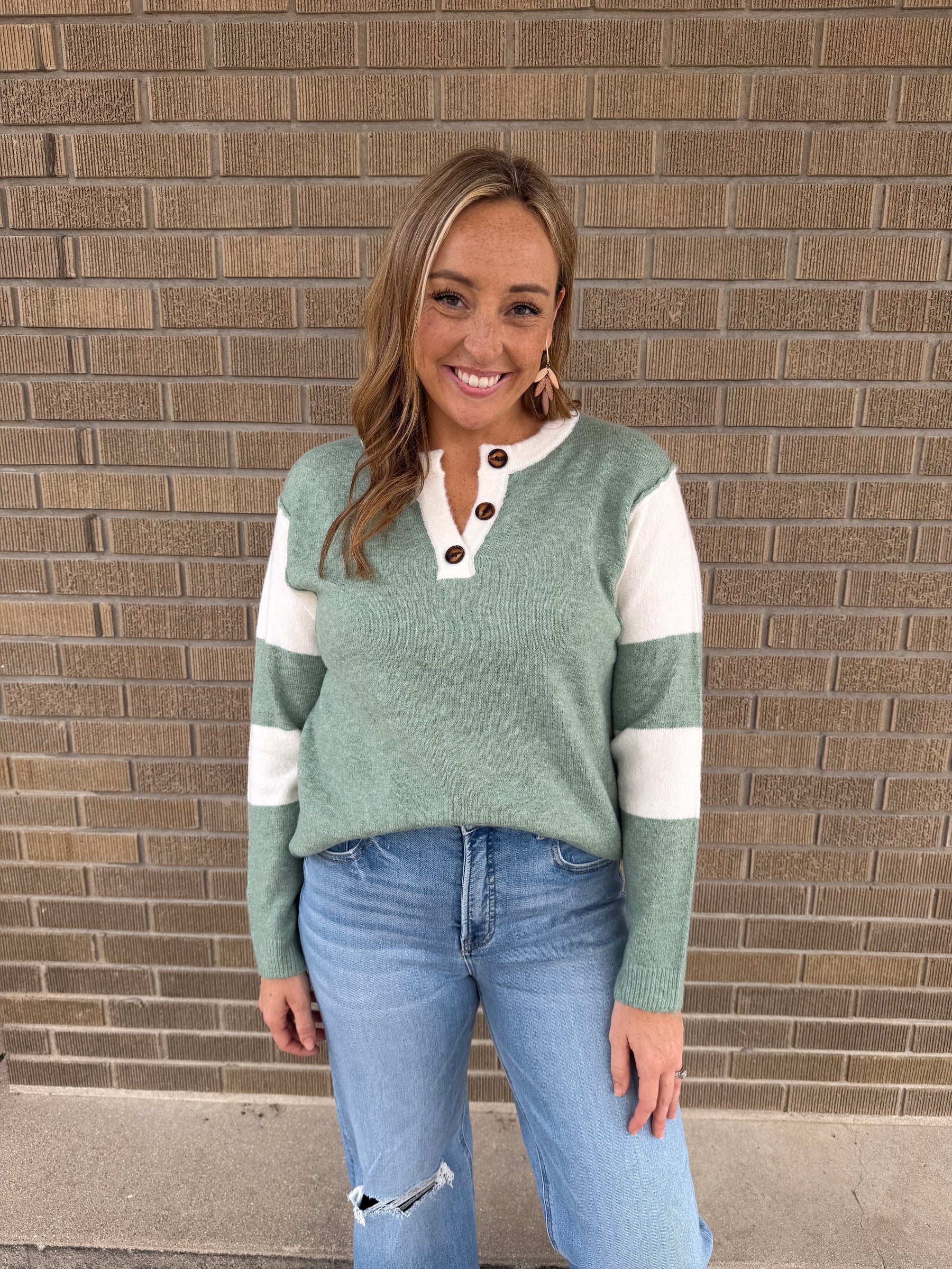 Sage Henley Sweater