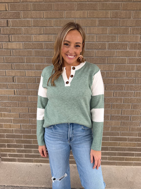 Sage Henley Sweater