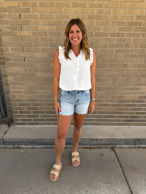 Pretty in White Blouse