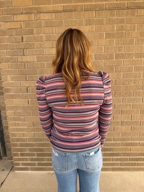 Multicolor Stripe Top