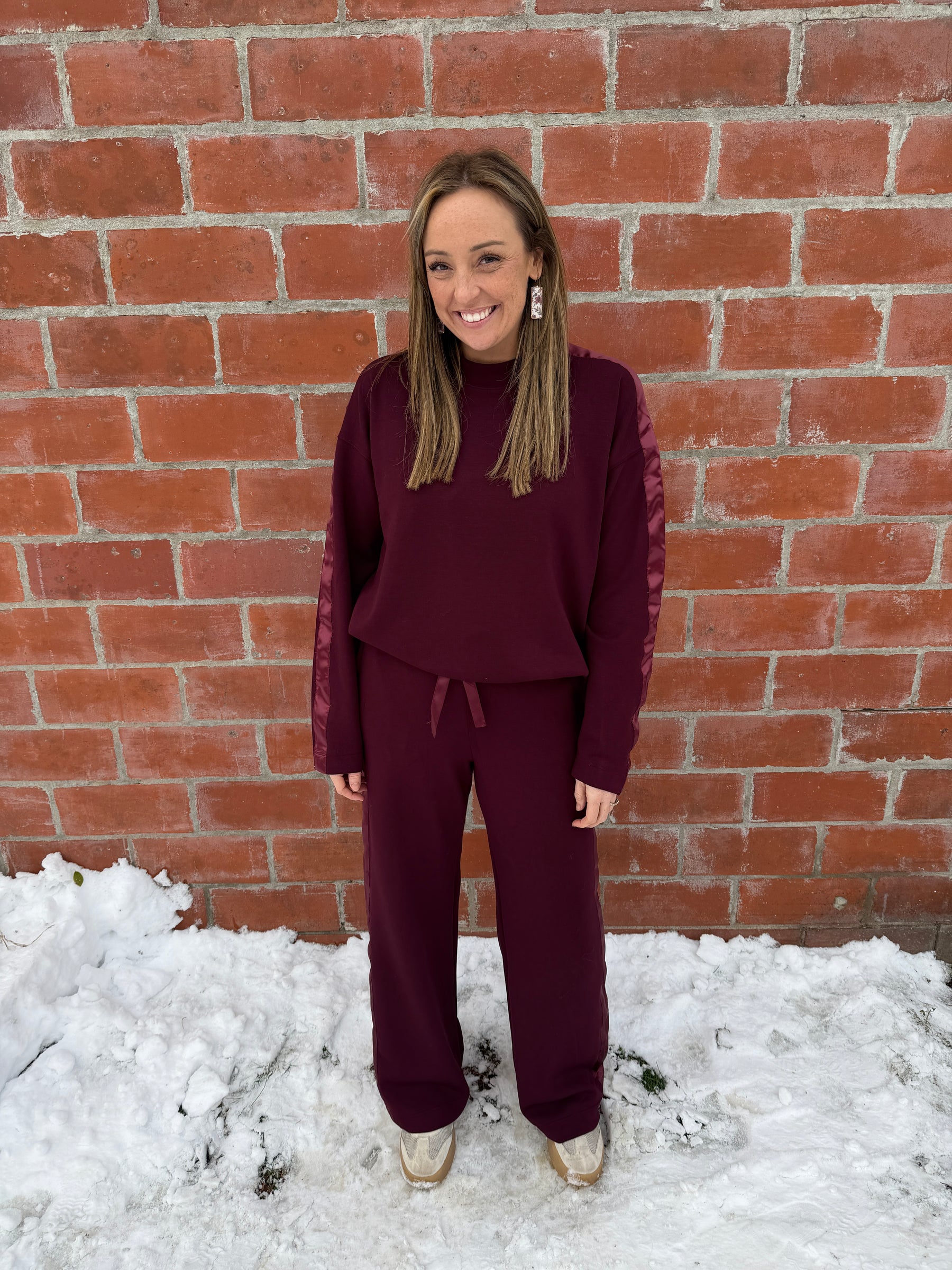 A Touch of Satin Bottoms - Dark Cherry