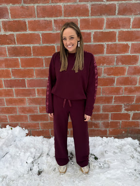 A Touch of Satin Bottoms - Dark Cherry