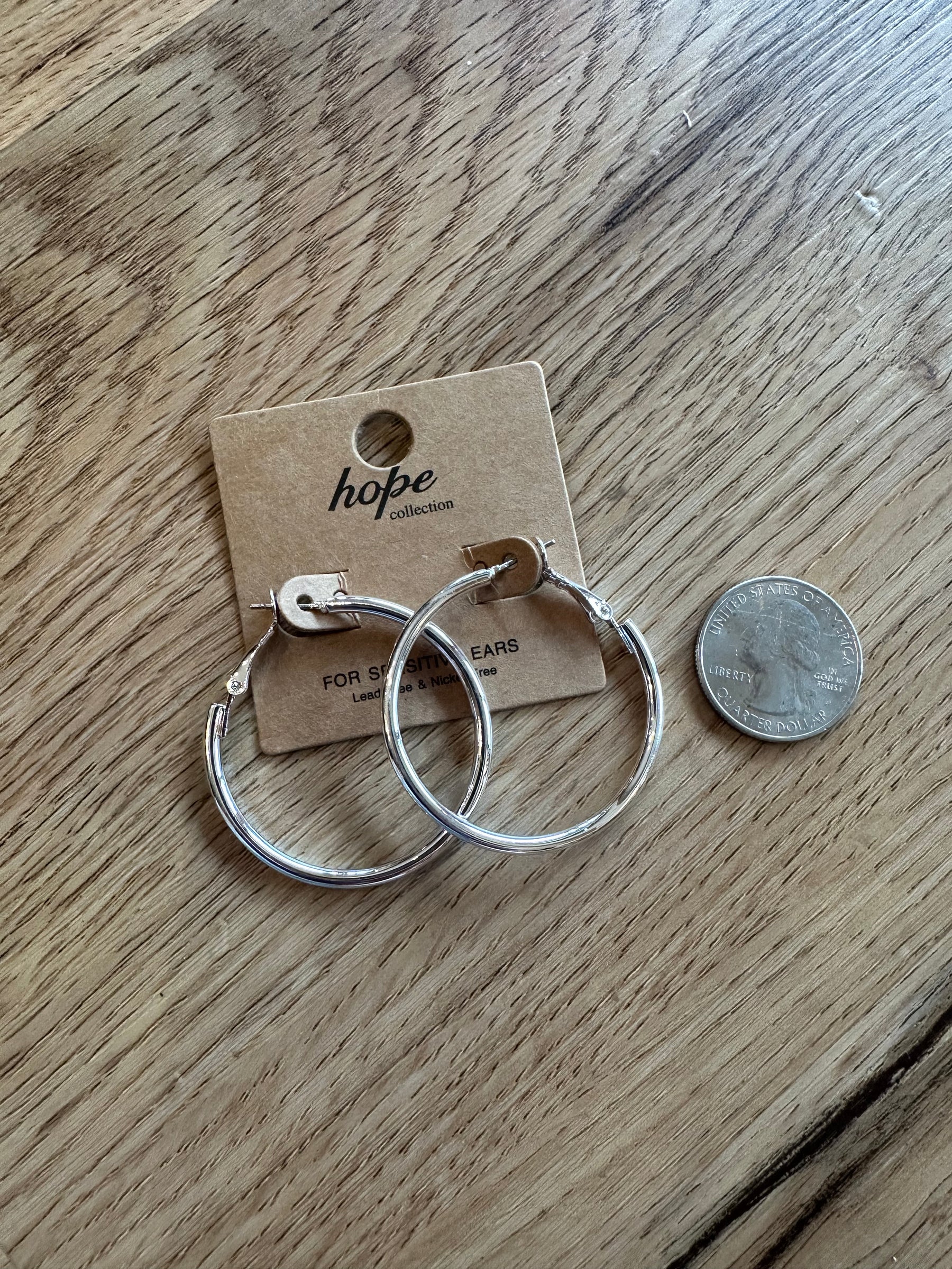 Smaller Silver Hoops