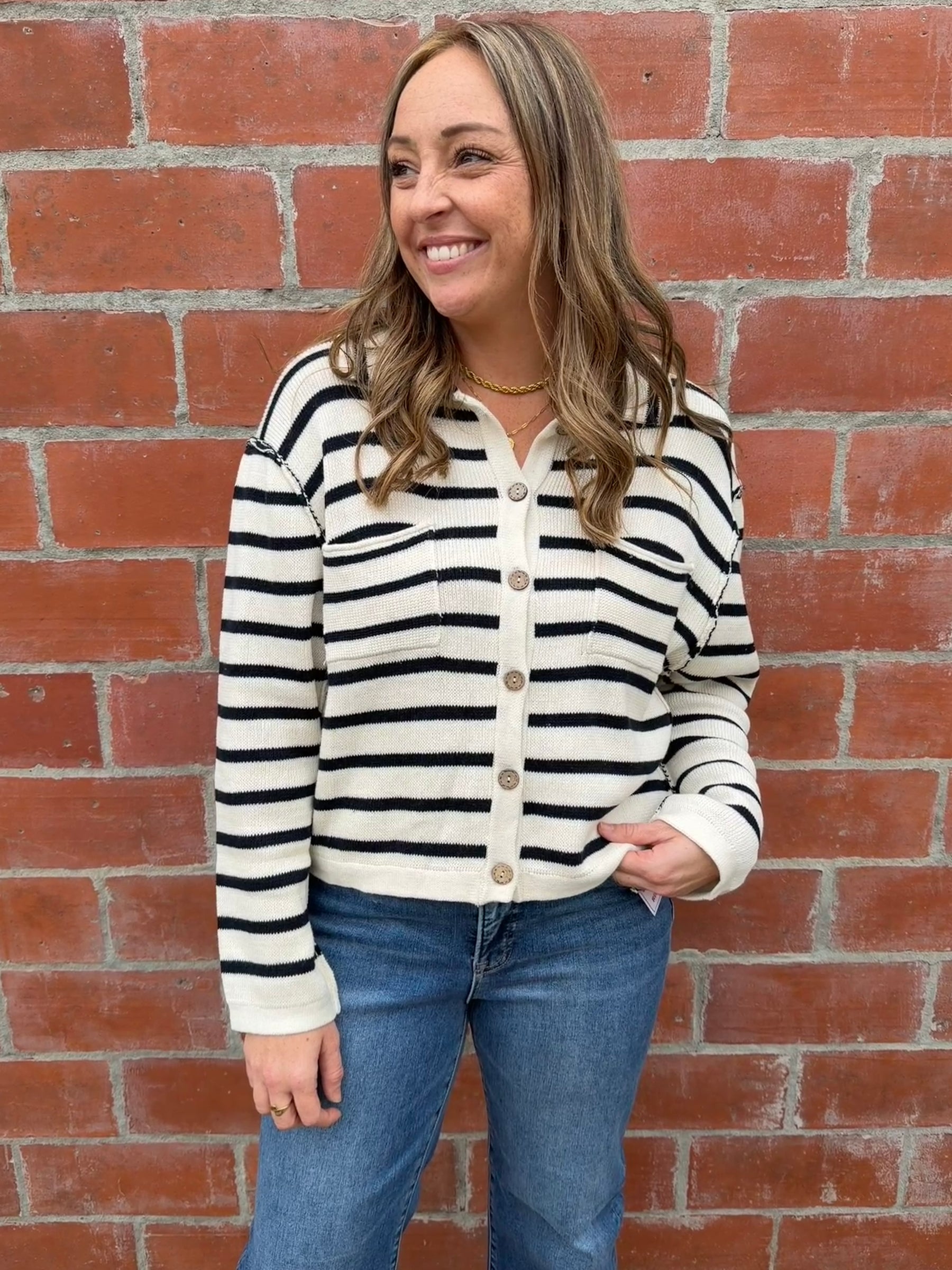 Neutral Girly Cardigan Sweater