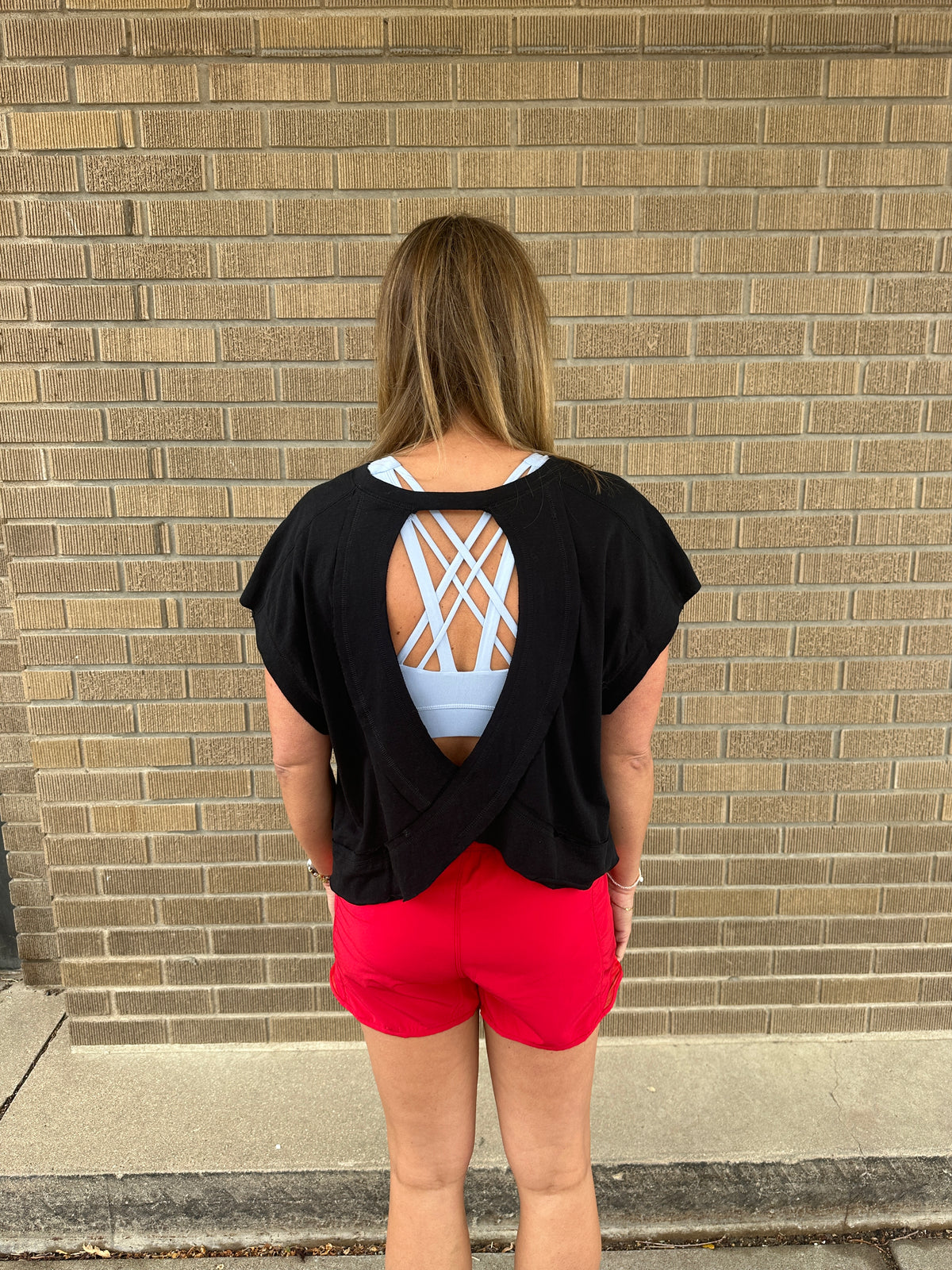 Open Back Top - Black