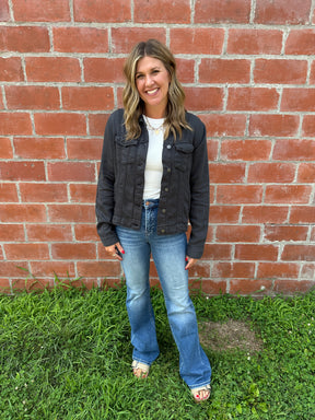 Jackie Jacket - Black Shadow