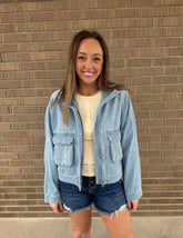 Light Denim Risen Jacket