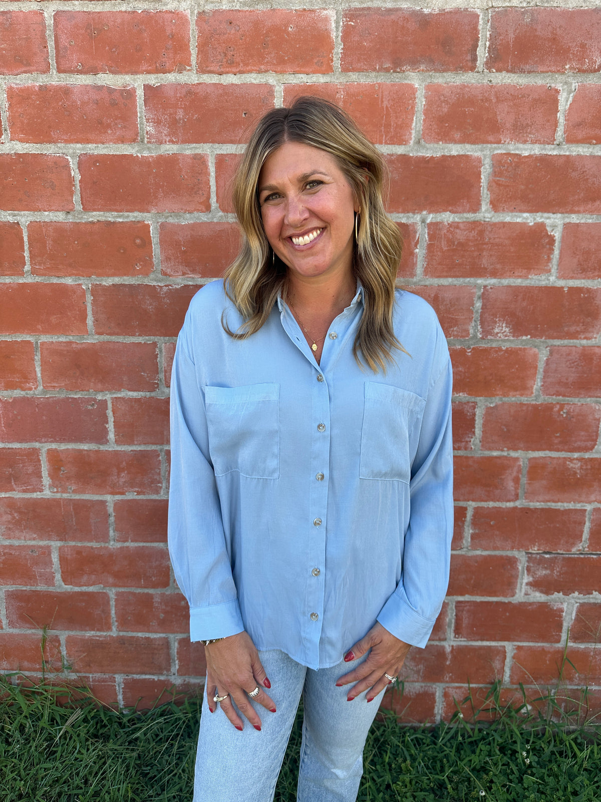 Chambray Button Up
