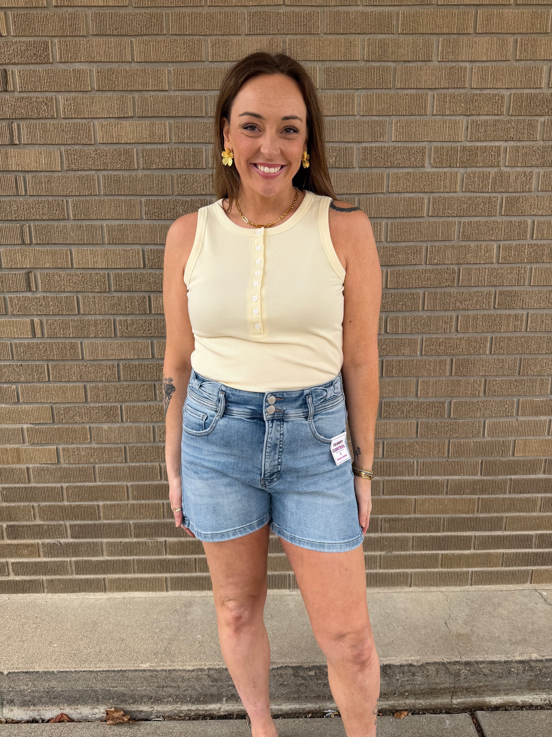 Elowen Tank - Buttercream