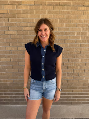 Got The Blues Denim Top