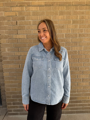 Pippin Jacket - Denim Stripe