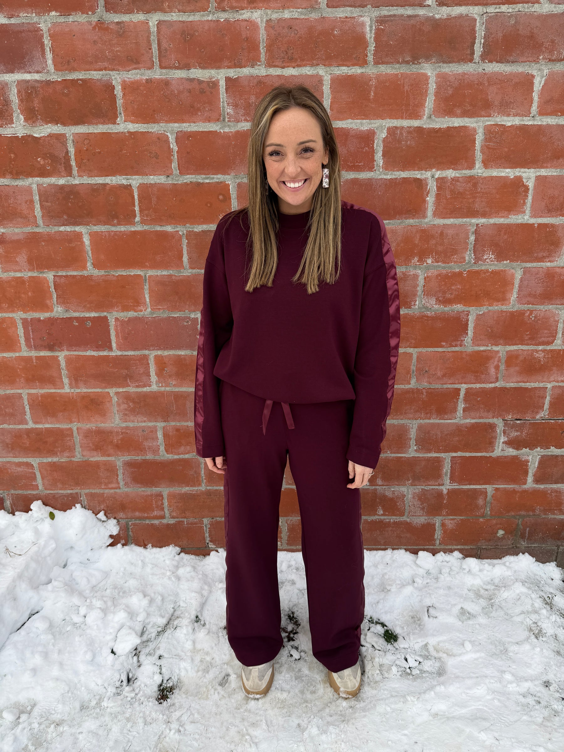 A Touch of Satin Bottoms - Dark Cherry