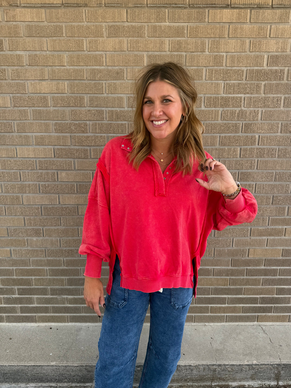 FP Inspired Pullover - Red