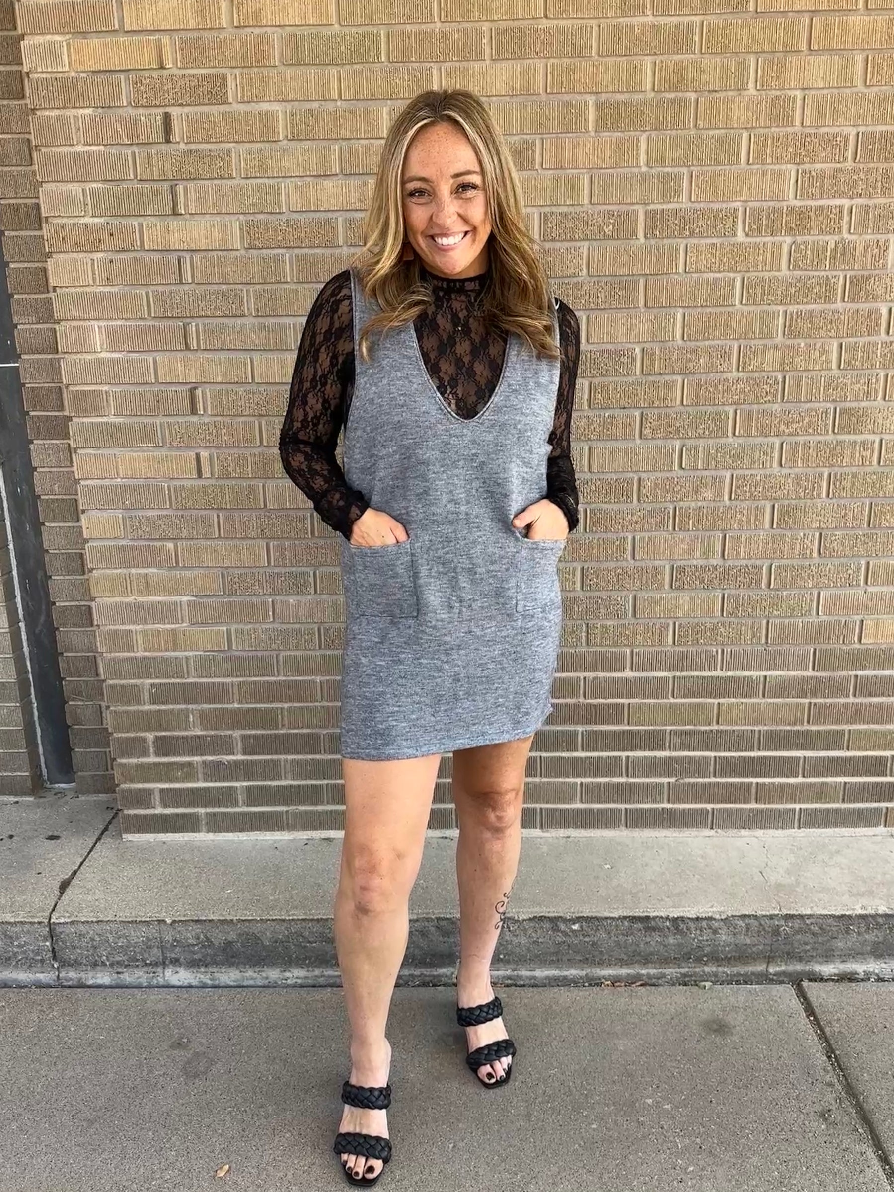 Charcoal Knit Jumper