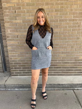 Charcoal Knit Jumper
