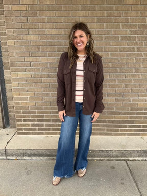 Stacy Top - Autumn Stripe