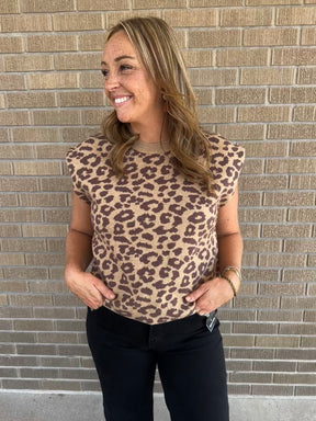 Leopard Sweater Top