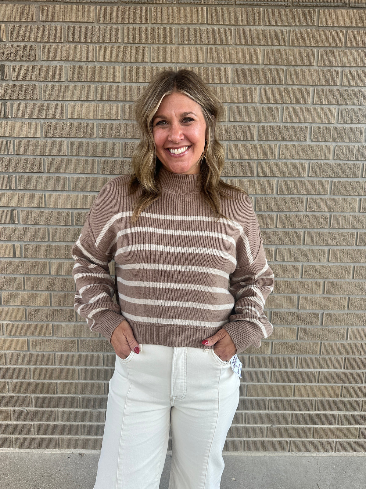 Wanna Latte Stripe Sweater