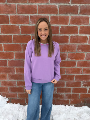Pretty In Purple Pullover