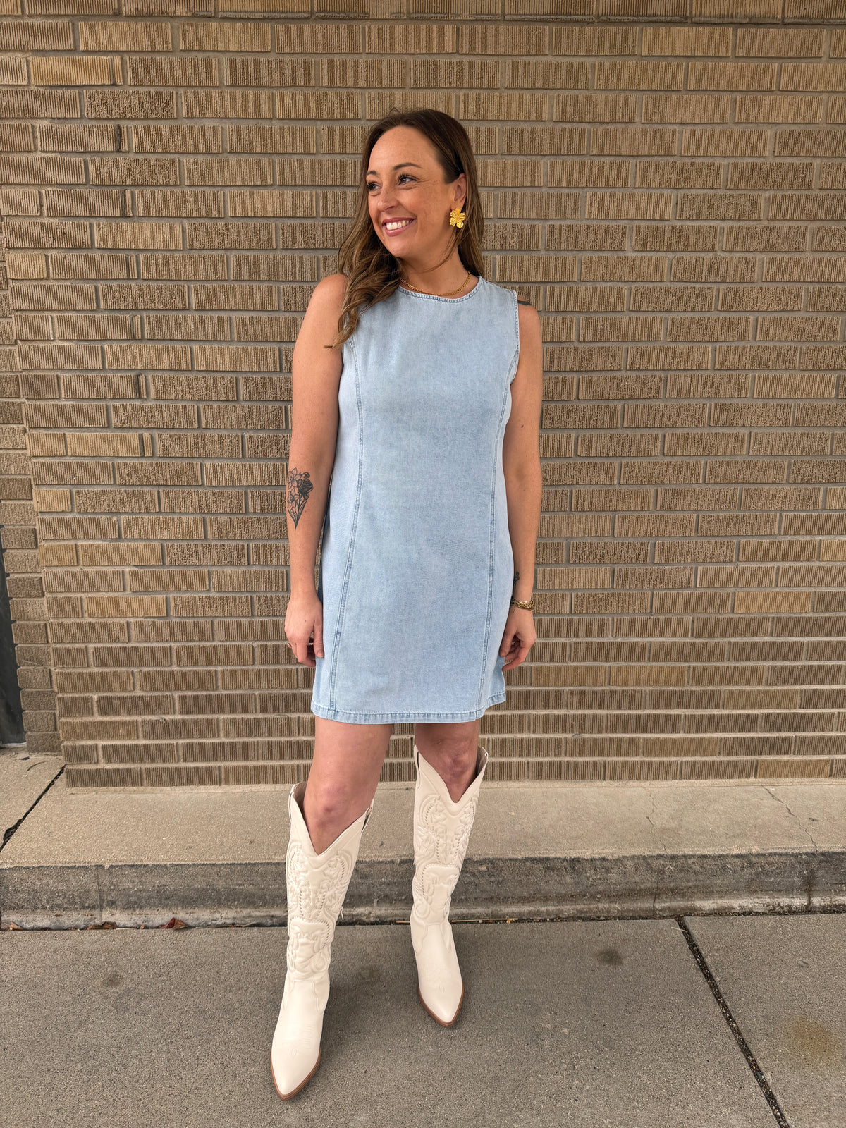 Dahlia Denim Dress