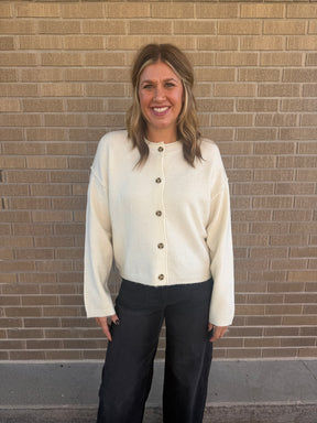Free Spirit Oversized Cardigan - Cream