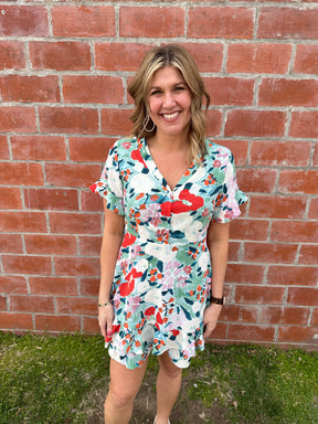 Spring In My Step Floral Dress