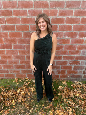 Emerald Velvet Jumpsuit