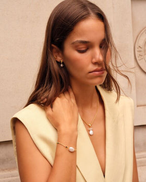 Sol Pearl T-Bar Earrings