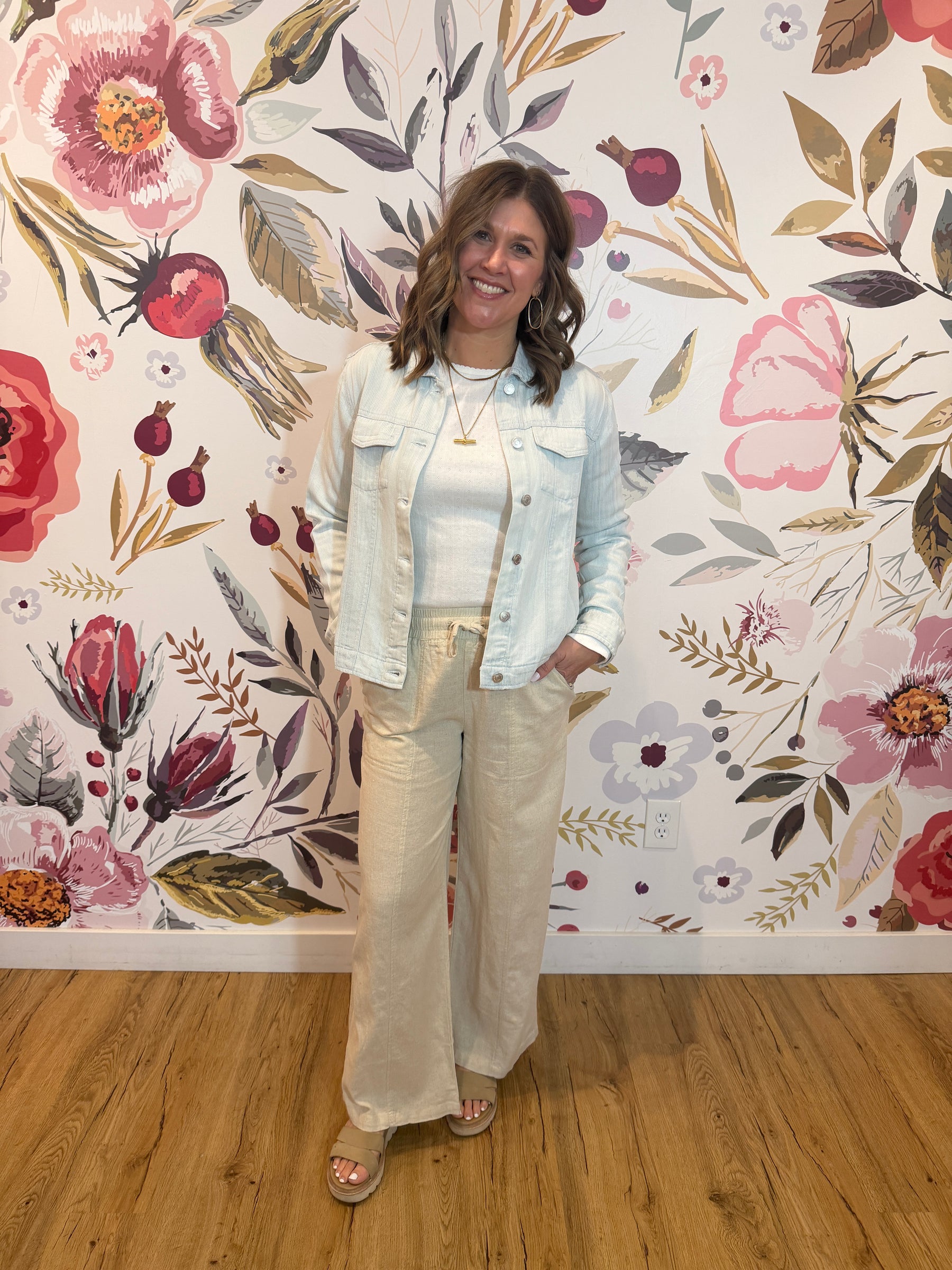 Jackie Jacket - Mia Pinstripe