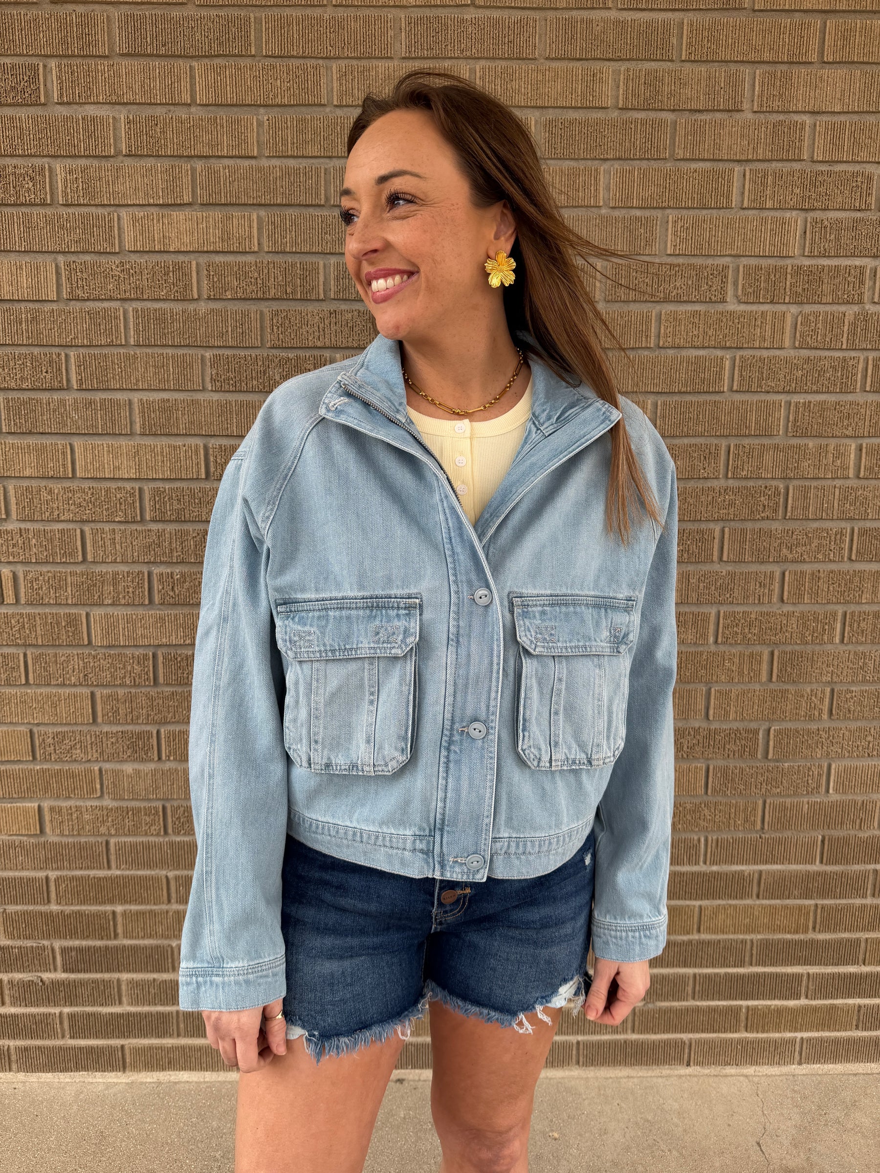 Light Denim Risen Jacket