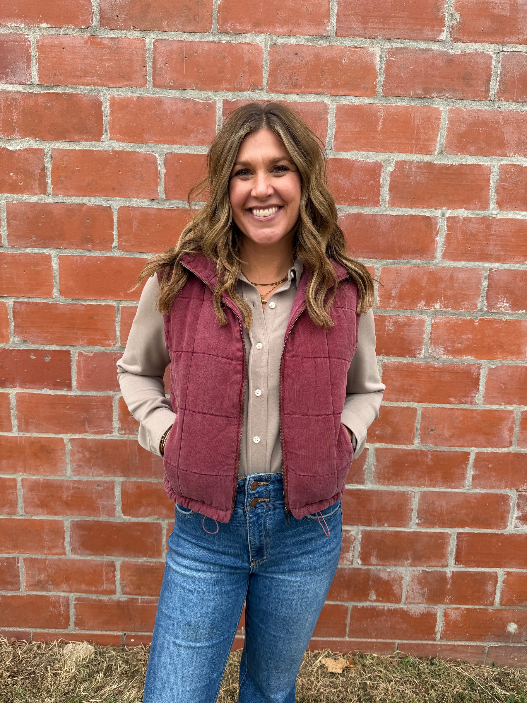 Brina Vest - Crushed Berry