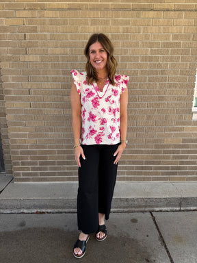 Pretty in Pink Floral Blouse