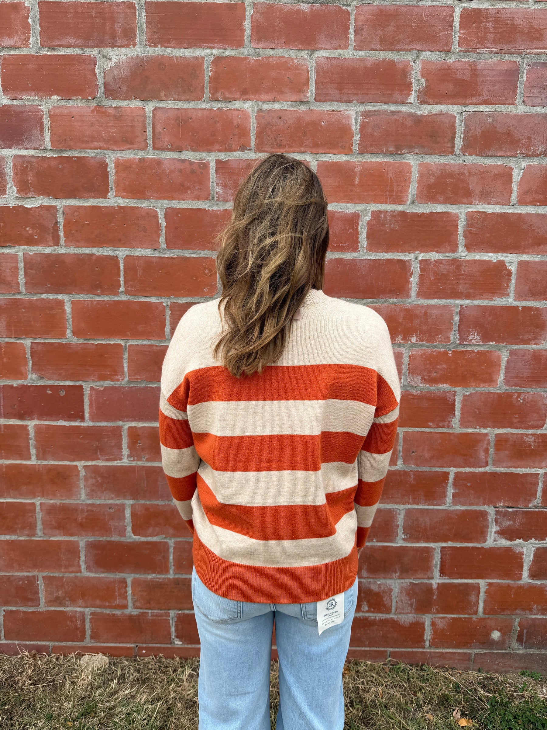 Orange You Happy Stripe Sweater