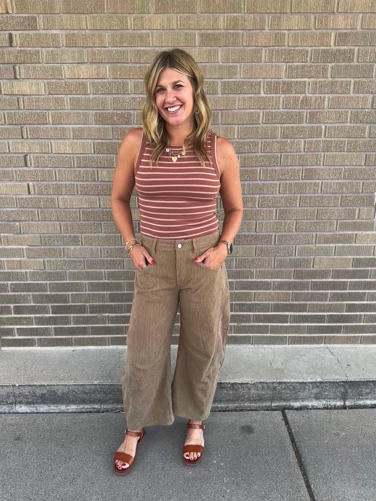 Edlin Tank - Brown Taupe