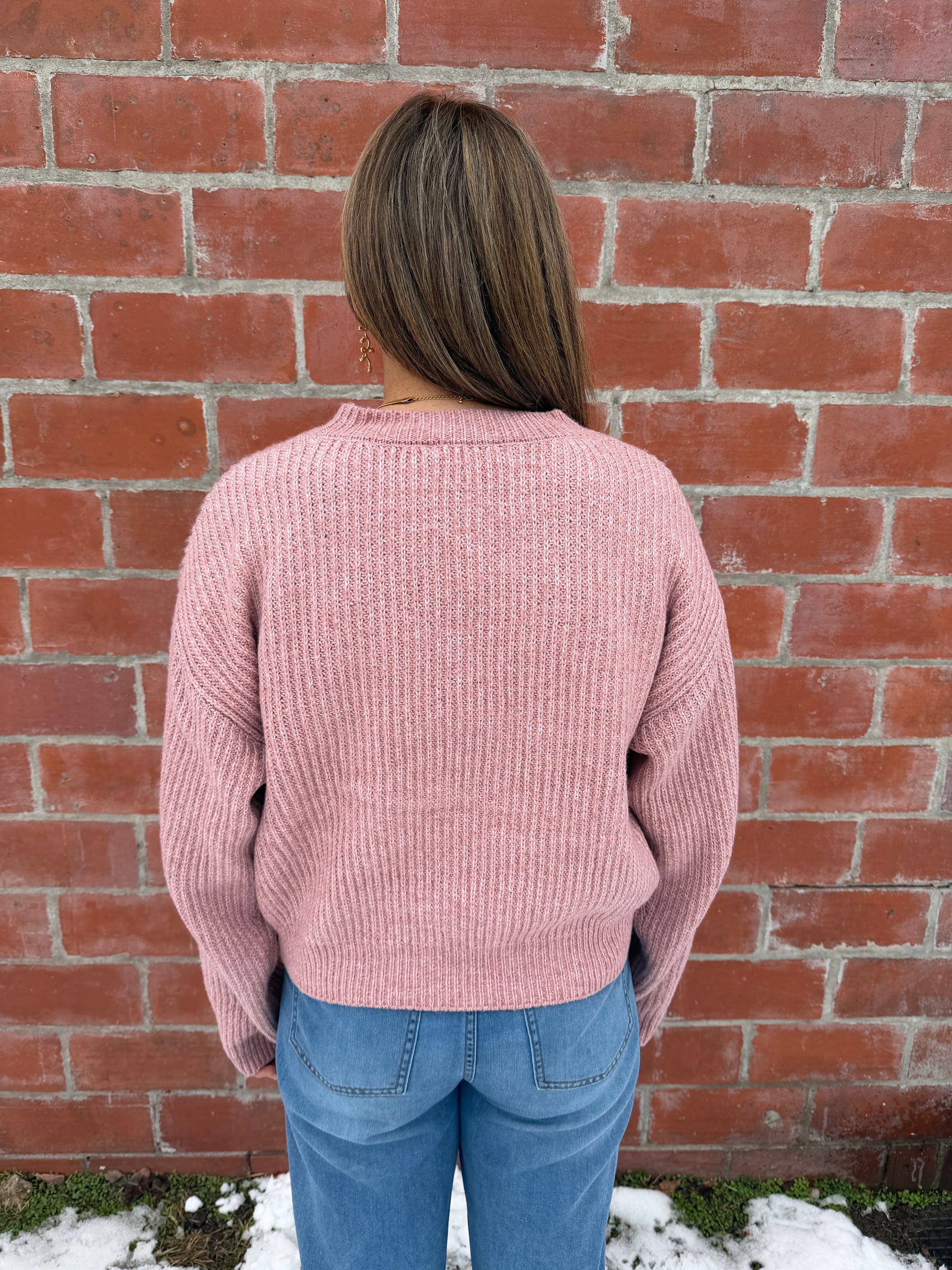 Perfect Crewneck Sweater - Pink