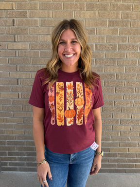 Maroon Fall Vibes Graphic Tee