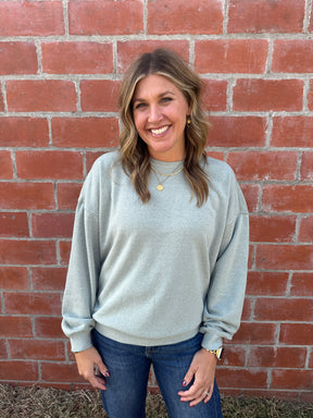 Oversized Lounge Crewneck - Sage